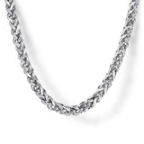 Sterling Silver (925) Necklace NKM7011-24SVJJJ