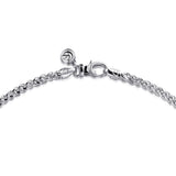 Sterling Silver (925) Necklace NKM7011-24SVJJJ