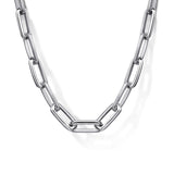 Sterling Silver (925) Necklace NKM7351-22SVJJJ