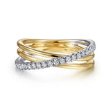 14K Yellow Gold, 14K White Gold Ring LR52015M45JJ