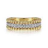 14K Yellow Gold, 14K White Gold Ring LR52018M45JJ