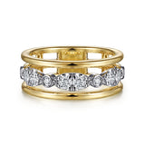 14K Yellow Gold, 14K White Gold Ring LR52032M45JJ