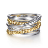 14K Yellow Gold, Sterling Silver (925) Ring LR52133MZJJJ