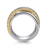 14K Yellow Gold, Sterling Silver (925) Ring LR52133MZJJJ