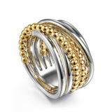 14K Yellow Gold, Sterling Silver (925) Ring LR52133MZJJJ