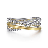 14K Yellow Gold, Sterling Silver (925) Ring LR52135MZJJJ