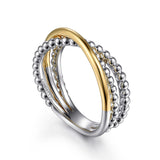 14K Yellow Gold, Sterling Silver (925) Ring LR52135MZJJJ