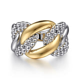 14K Yellow Gold, Sterling Silver (925) Ring LR52136MZJJJ