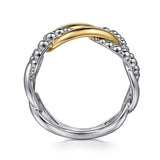 14K Yellow Gold, Sterling Silver (925) Ring LR52136MZJJJ