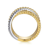 14K Yellow Gold, 14K White Gold Ring LR52202M45JJ