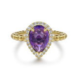 14K White Gold Ring LR52524Y45AM