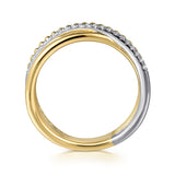 14K Yellow Gold, 14K White Gold Ring LR52551M45JJ