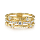 14K White Gold Ring LR52555Y45JJ