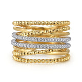 14K Yellow Gold, 14K White Gold Ring LR52559M45JJ