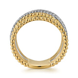 14K Yellow Gold, 14K White Gold Ring LR52559M45JJ