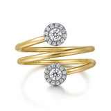 14K Yellow Gold, 14K White Gold Ring LR52574M45JJ