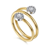 14K Yellow Gold, 14K White Gold Ring LR52574M45JJ