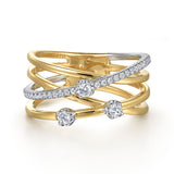 14K Yellow Gold, 14K White Gold Ring LR52575M45JJ