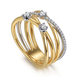 14K Yellow Gold, 14K White Gold Ring LR52575M45JJ