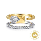 14K Yellow Gold, 14K White Gold Ring LR52577M45JJ