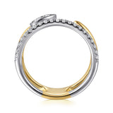 14K Yellow Gold, 14K White Gold Ring LR52577M45JJ