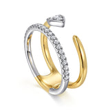 14K Yellow Gold, 14K White Gold Ring LR52577M45JJ