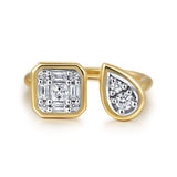 14K Yellow Gold, 14K White Gold Ring LR52579M44JJ