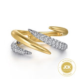 14K Yellow Gold, 14K White Gold Ring LR52581M45JJ