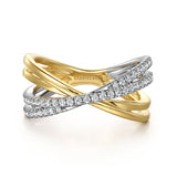 14K Yellow Gold, 14K White Gold Ring LR52583M45JJ