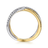 14K Yellow Gold, 14K White Gold Ring LR52583M45JJ