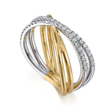 14K Yellow Gold, 14K White Gold Ring LR52583M45JJ