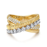 14K Yellow Gold, 14K White Gold Ring LR52584M45JJ