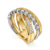 14K Yellow Gold, 14K White Gold Ring LR52584M45JJ