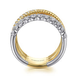 14K Yellow Gold, 14K White Gold Ring LR52585M45JJ