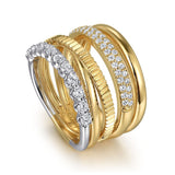 14K Yellow Gold, 14K White Gold Ring LR52585M45JJ