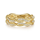 14K White Gold Ring LR52599Y45JJ