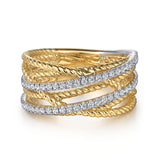 14K Yellow Gold, 14K White Gold Ring LR52602M45JJ