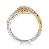 14K Yellow Gold, 14K White Gold Ring LR52604M45JJ