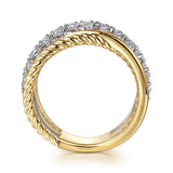 14K Yellow Gold, 14K White Gold Ring LR52611M45JJ
