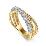 14K Yellow Gold, 14K White Gold Ring LR52625M45JJ