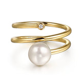 14K White Gold Ring LR52679Y45PL