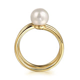 14K White Gold Ring LR52679Y45PL