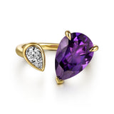 14K Yellow Gold, 14K White Gold Ring LR52696M45AM