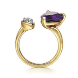 14K Yellow Gold, 14K White Gold Ring LR52696M45AM