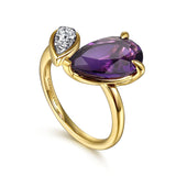 14K Yellow Gold, 14K White Gold Ring LR52696M45AM