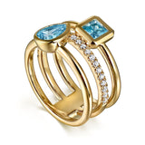 14K White Gold Ring LR52724Y45BT