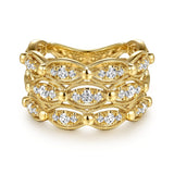 14K White Gold Ring LR52738Y45JJ