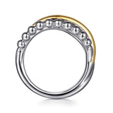 14K Yellow Gold, Sterling Silver (925) Ring LR52756MZJJJ