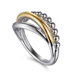 14K Yellow Gold, Sterling Silver (925) Ring LR52756MZJJJ