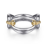 14K Yellow Gold, Sterling Silver (925) Ring LR52759MZJJJ